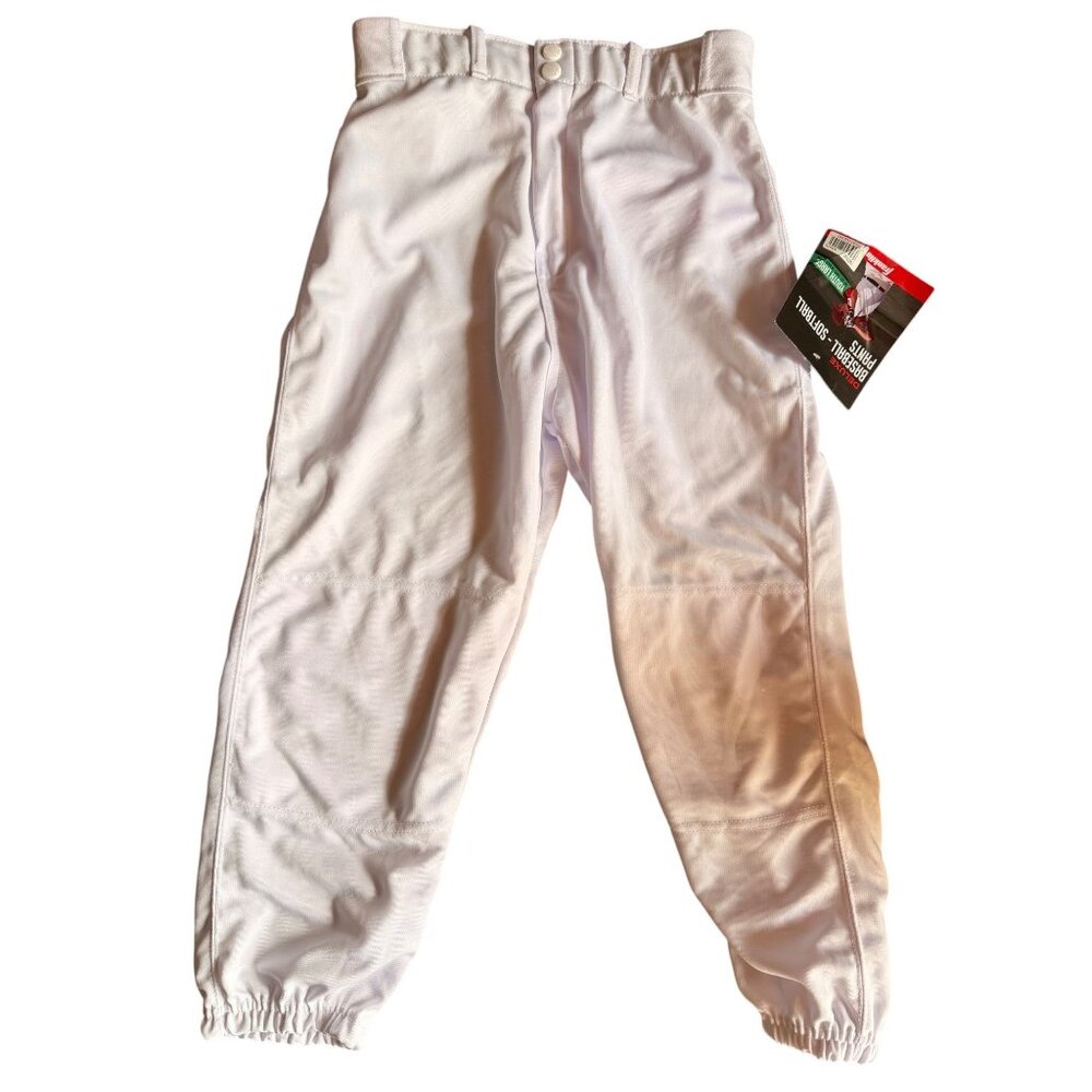 NWT Franklin Deluxe Youth Large (10-12) Baseball & Softball Pants White 100% Pol